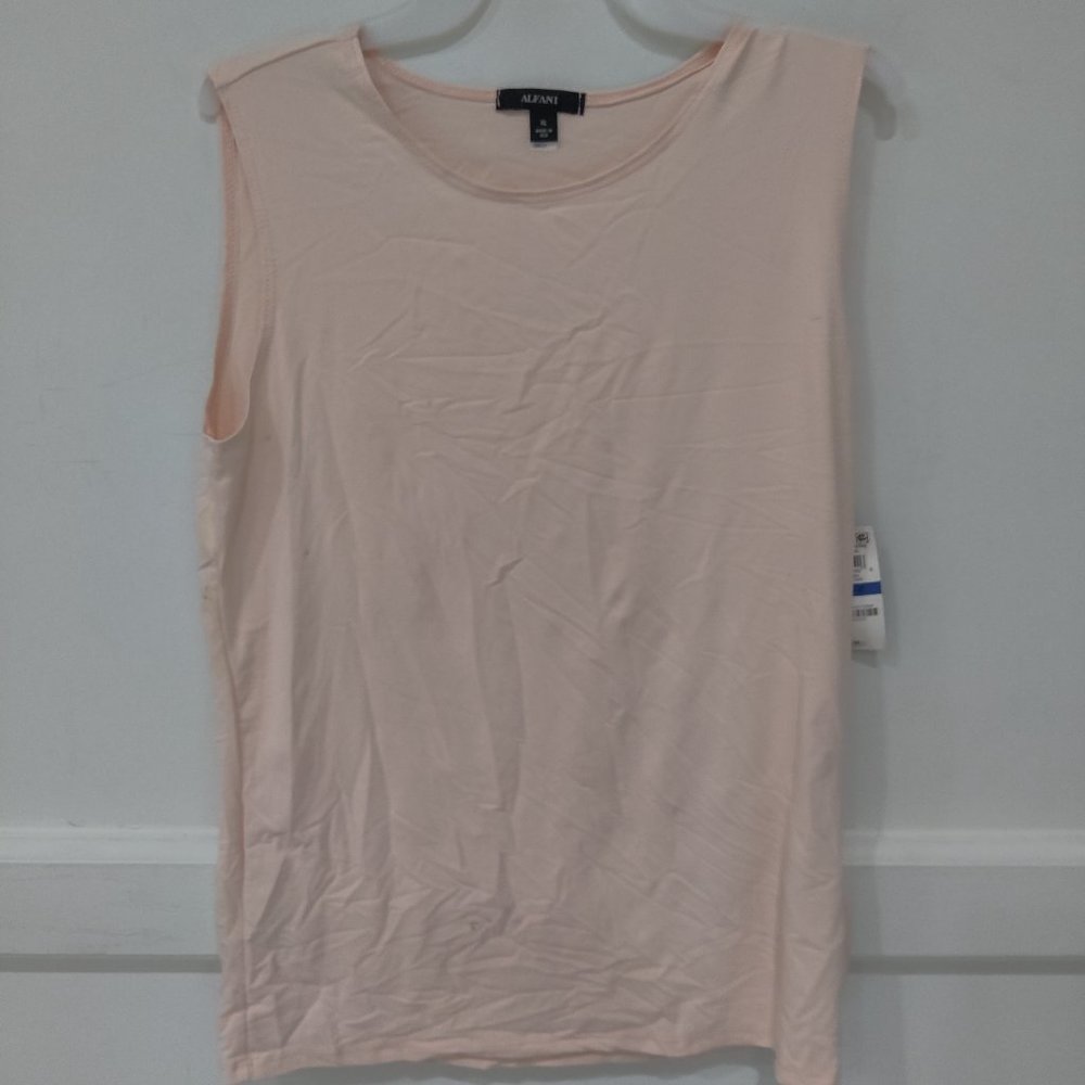 SOILED Alfani Women's Sleeveless Layering Tank Top Pink Size XL $25 2A010